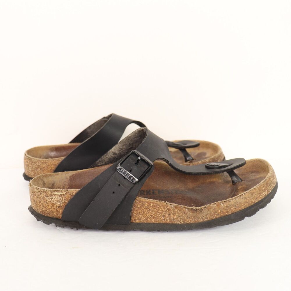 Birkenstock Gizeh Birko-Flor in Black 37